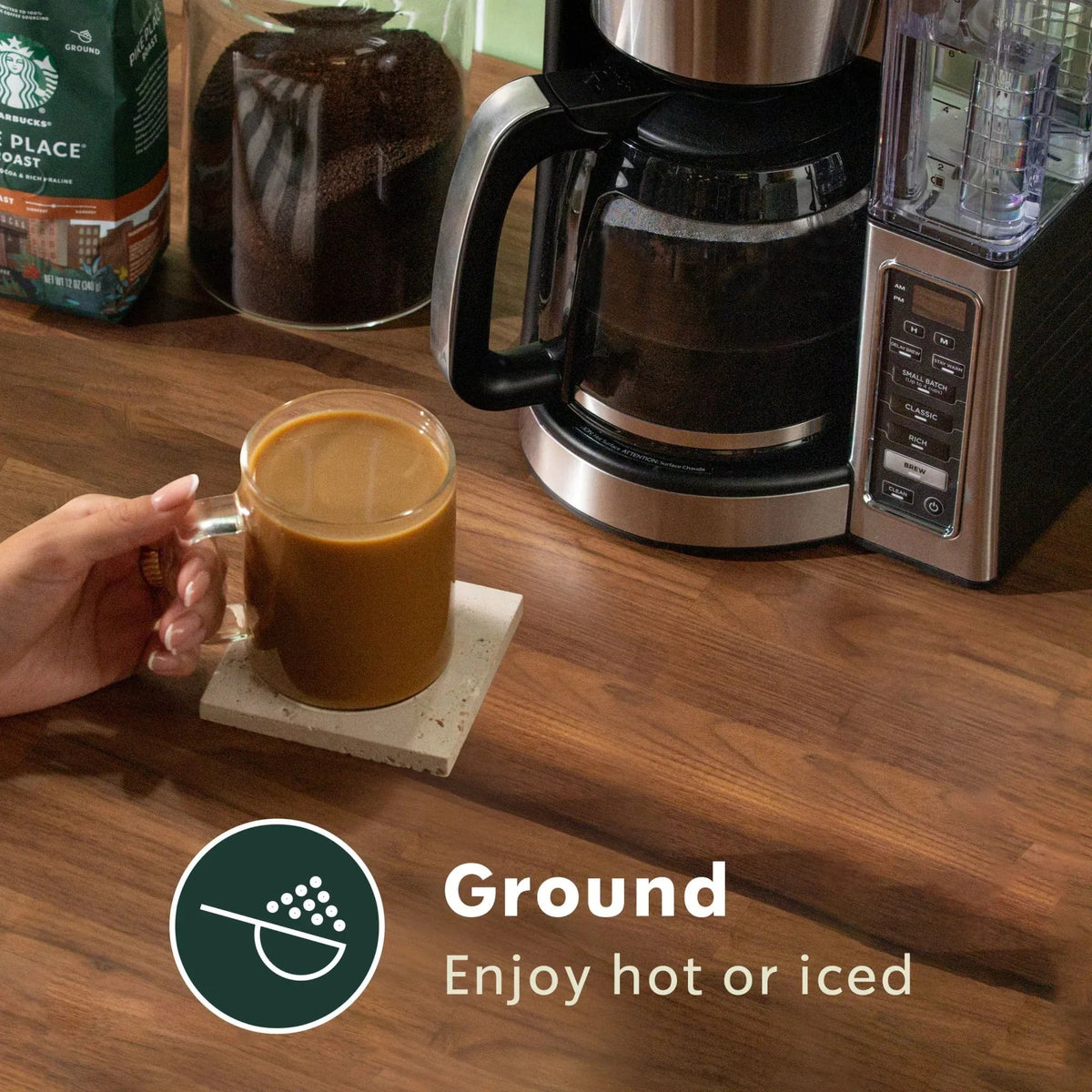 Starbucks Cinnamon Dolce, Ground Coffee, Flavored Hot or Iced Coffee, 11 oz