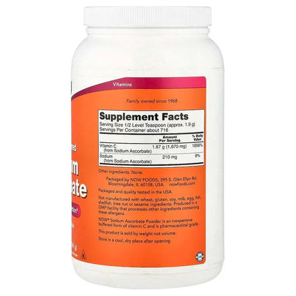 NOW Foods, Sodium Ascorbate Powder