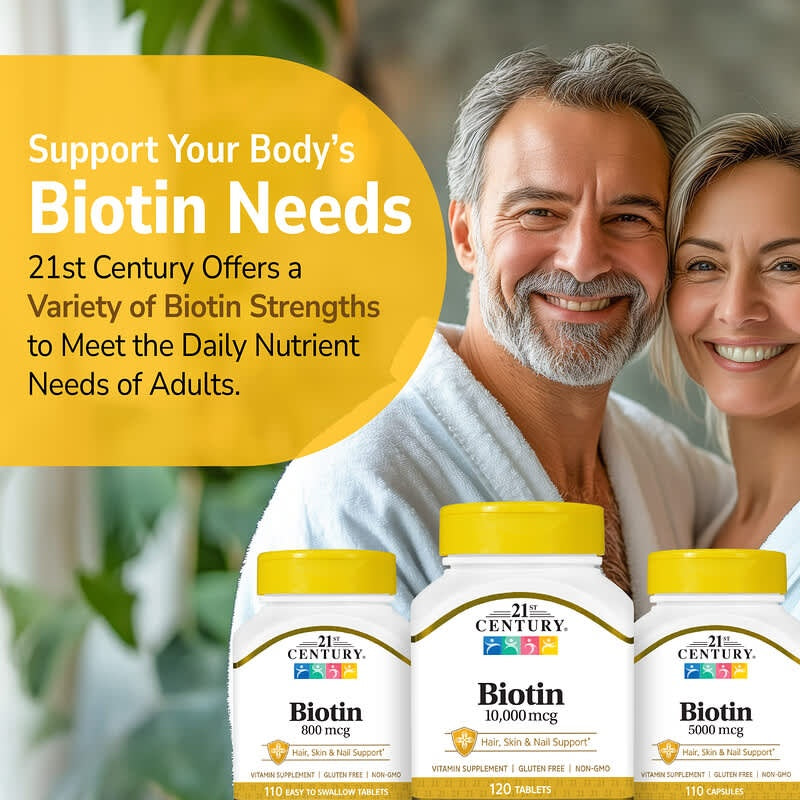 21st Century, Biotin, Easy Swallow Tablets