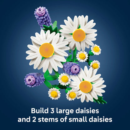 LEGO Botanicals Daisies Building Toy - Easter Gift for Kids & Adults, Ages 9+ - Kids Room Decor for Shelf or Desk, Girls & Boys - 11508