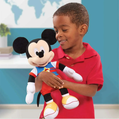 Disney Junior Mickey Mouse Funhouse Singing Fun Mickey Mouse 13 Inch Lights and Sounds Feature Plushie, Sings The Wiggle Giggle Song Baby and Toddler Toys