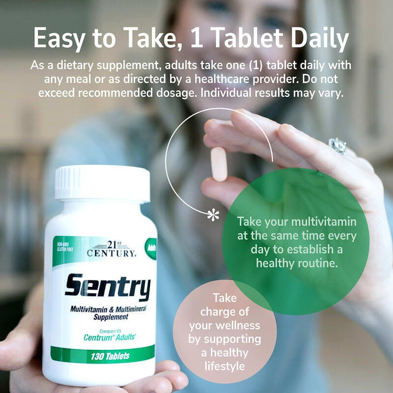 21st Century, Sentry, Adults Multivitamin & Multimineral Supplement, Tablets