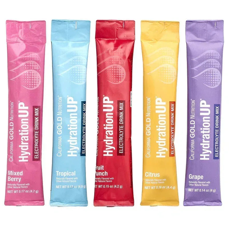 California Gold Nutrition, HydrationUP®, Electrolyte Drink Mix with Calcium, Potassium, Vitamin C, and Vitamin E
