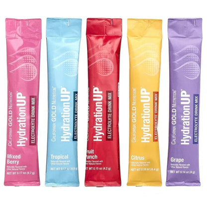 California Gold Nutrition, HydrationUP®, Electrolyte Drink Mix with Calcium, Potassium, Vitamin C, and Vitamin E