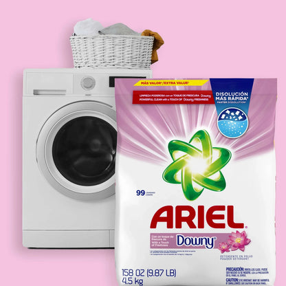 (2 pack) Ariel with a Touch of Downy Freshness Powder Laundry Detergent, 105 oz, 66 Loads