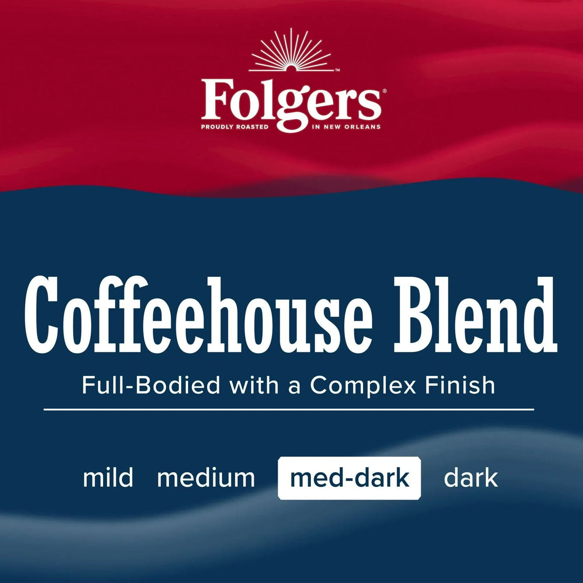 Folgers Colombian Ground Coffee, Medium Roast, 22.6 oz Canister