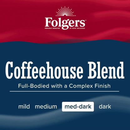 Folgers Colombian Ground Coffee, Medium Roast, 22.6 oz Canister