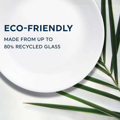 Corelle Misty Leaves 12-Piece Glass Dinnerware Set (Service for 4)