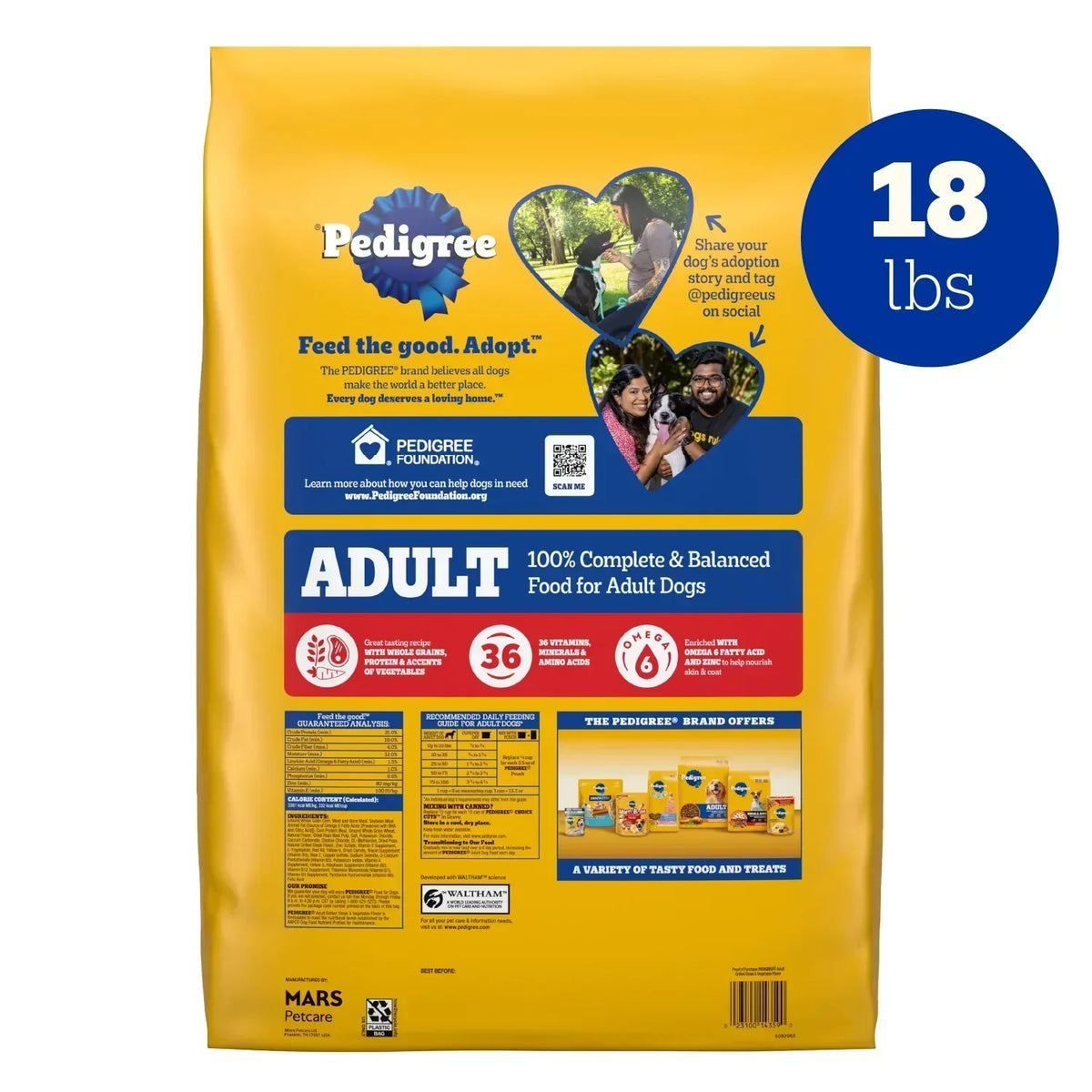 Pedigree Complete Nutrition Adult Dry Dog Food, Grilled Steak & Vegetable Flavor