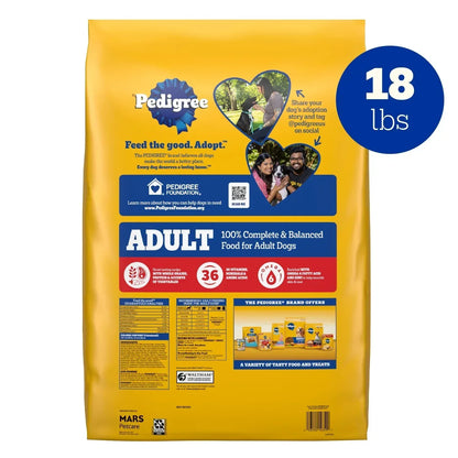 Pedigree Complete Nutrition Adult Dry Dog Food, Grilled Steak & Vegetable Flavor