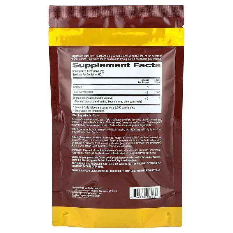 California Gold Nutrition, Fungiology®, Certified Organic Powder, 4.2 oz (120 g)