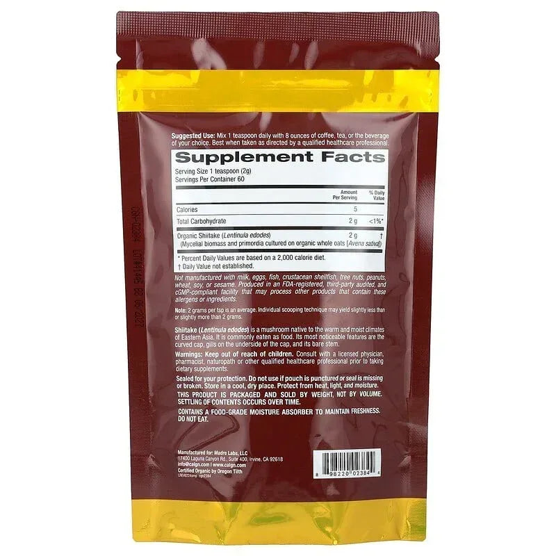 California Gold Nutrition, Fungiology®, Certified Organic Powder, 4.2 oz (120 g)