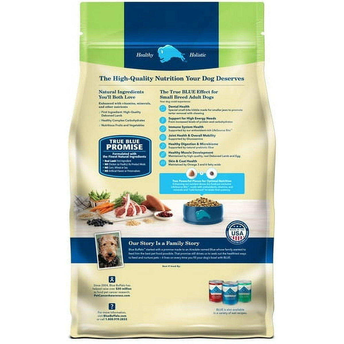Blue Buffalo Life Protection Formula Small Breed Dry Dog Food, Lamb & Brown Rice