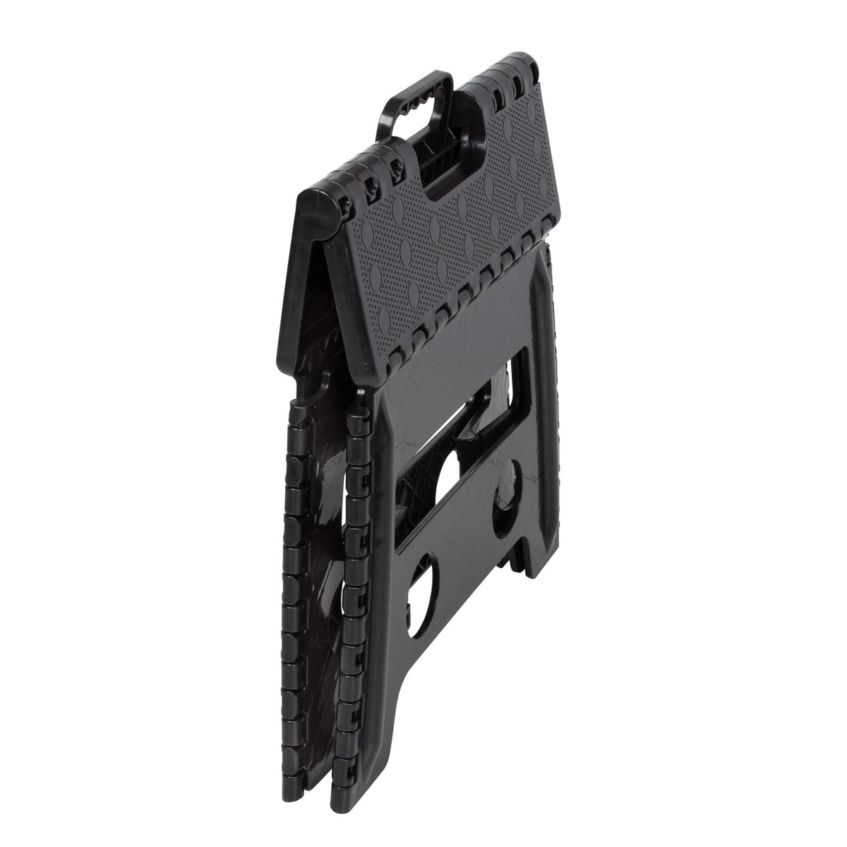 (3 pack) Mainstays One Step Folding Step Stool, Black Plastic
