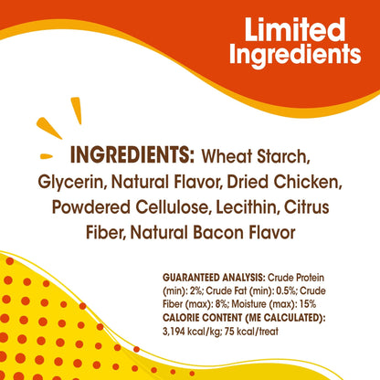 Nylabone Natural Nubz Edible Dog Dry Chew Treat, Chicken Flavor, Small