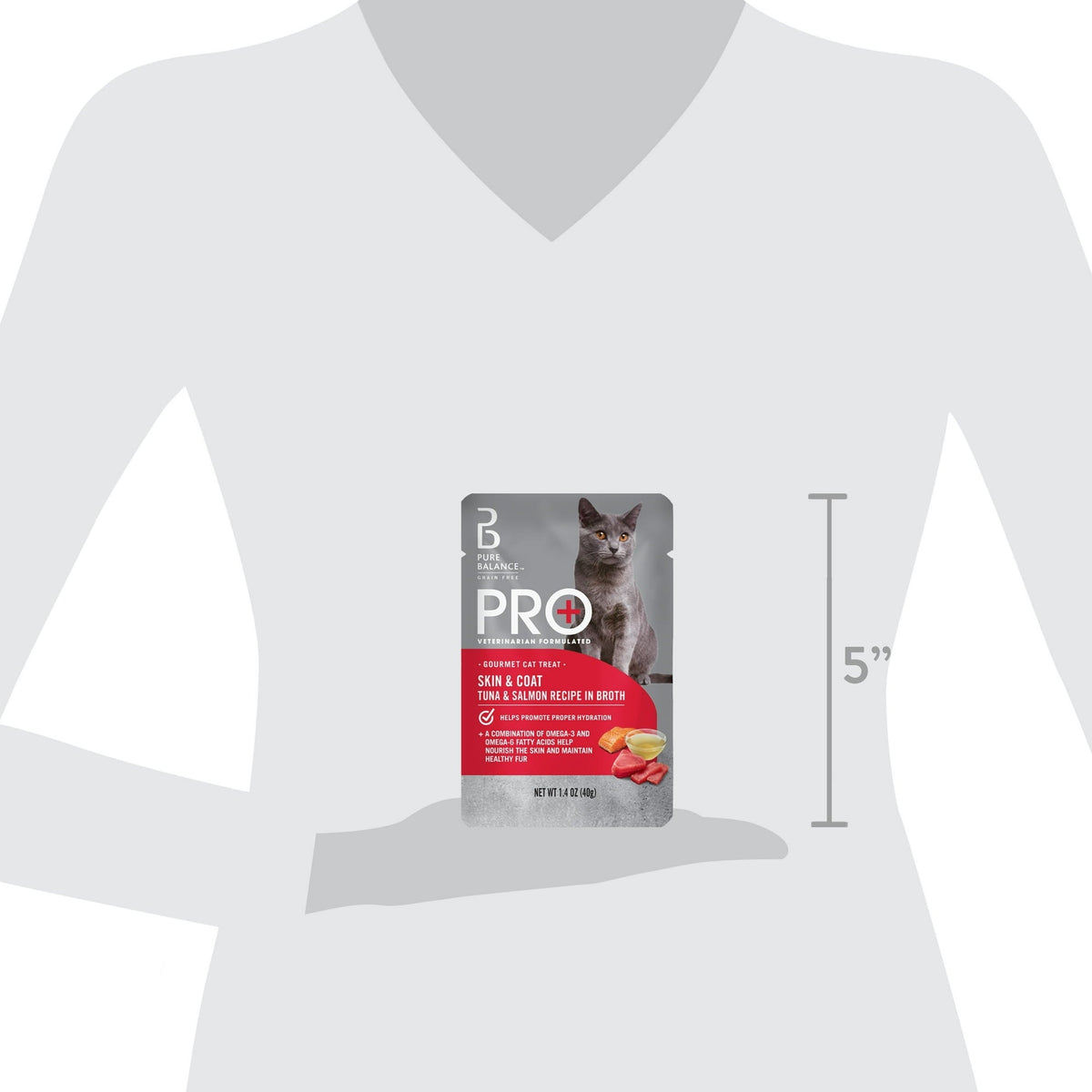 (12 pack) Pure Balance Pro+ Skin and Coat Tuna and Salmon Recipe in Broth, 1.4 oz