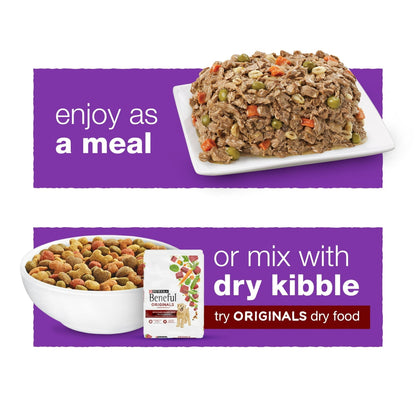 Purina Beneful Dog Food Freshly Prepared Meals Variety Pack Wet Dog Food with Gravy