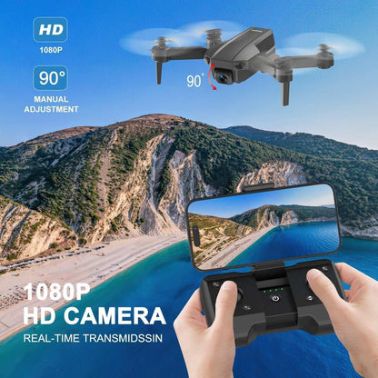 AUOSHI V1 Mini FPV Drone with 1080P HD Camera, Dual Lens & VR Mode, Optical Flow, 2 Batteries, Gesture/Voice/Gravity Control, 360°Flip, Orbit & Follow – Fun Gift for Kids, Teens,Adults & Beginners