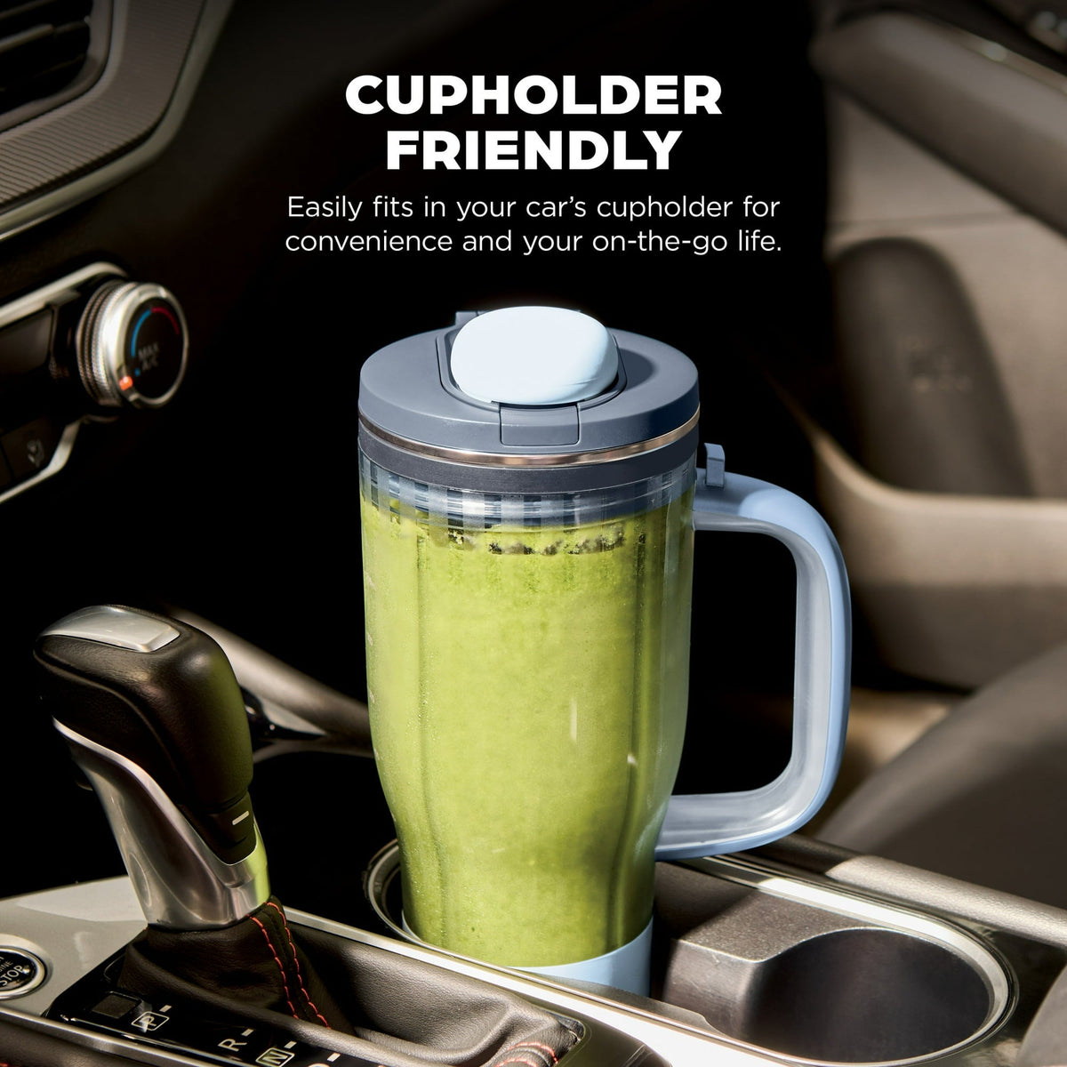 Ninja BlendBOSS 26-Oz Personal Blender, for Smoothies & Frozen Drinks, Travel Tumbler with LeakProof Lid and Chug Spout, Auto-iQ Technology, 1200PW, DB301CY Cyberspace
