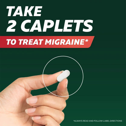 Excedrin Migraine Relief Pain Reliever Caplets, 24 Count