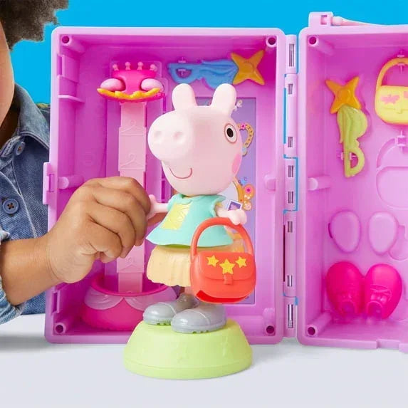 Peppa Pig Dress-Up Wardrobe Playset with 6-Inch Doll and 14 Accessories
