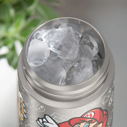 Thermos Stainless Steel Funtainer Water Bottle with Straw, Mario, 14oz