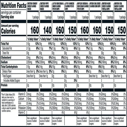 Flavor Mix Variety Pack Snack Chips, 42 Count Multipack