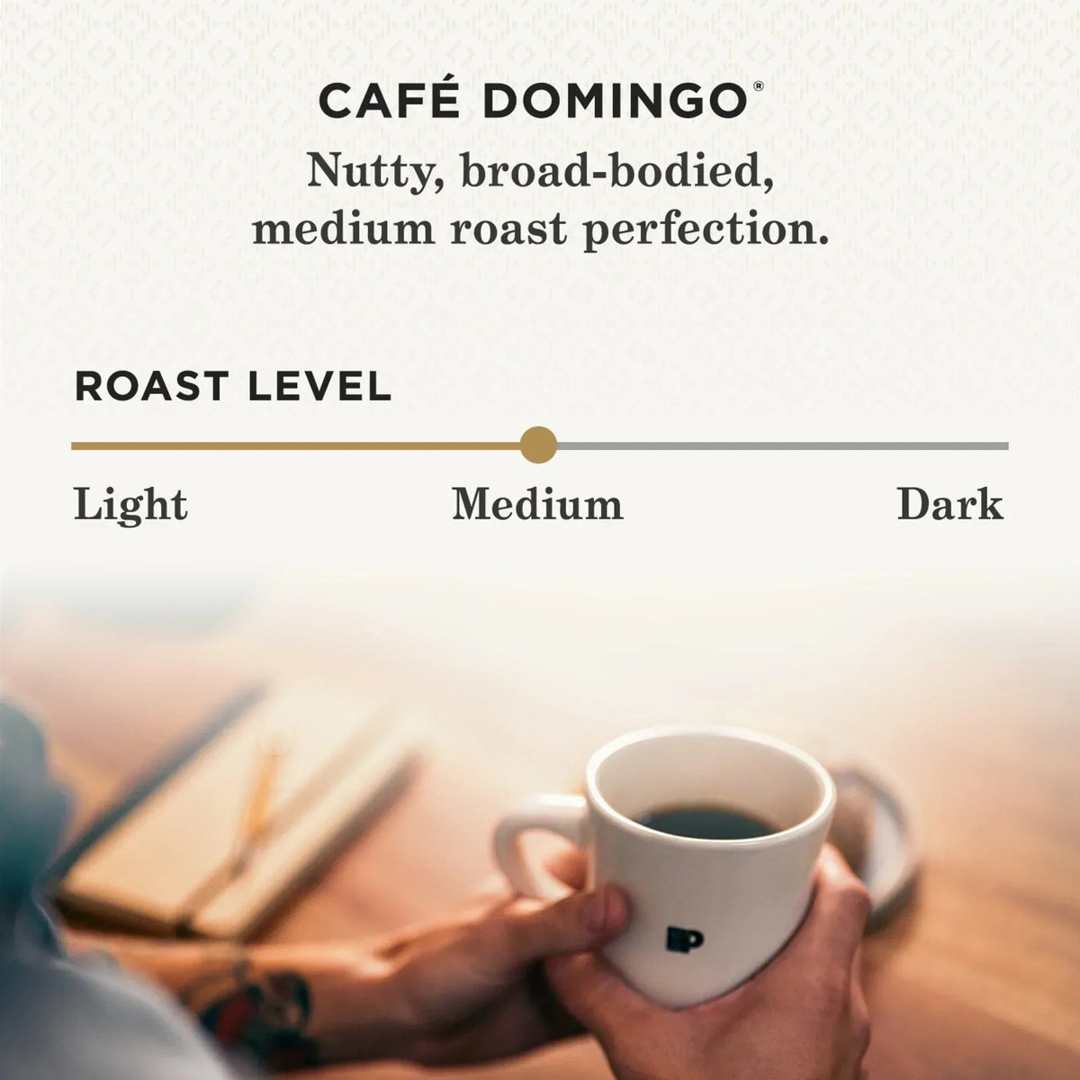 Peet's Coffee Cafe Domingo Blend Premium Medium Roast Single Serve Coffee Pods, 22 Count