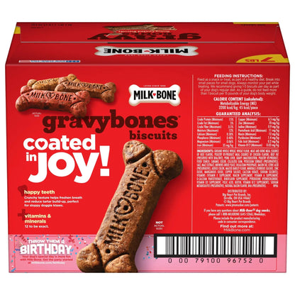 Milk Bone GravyBones Dog Biscuits, Small Dog Treats, 7 lb.