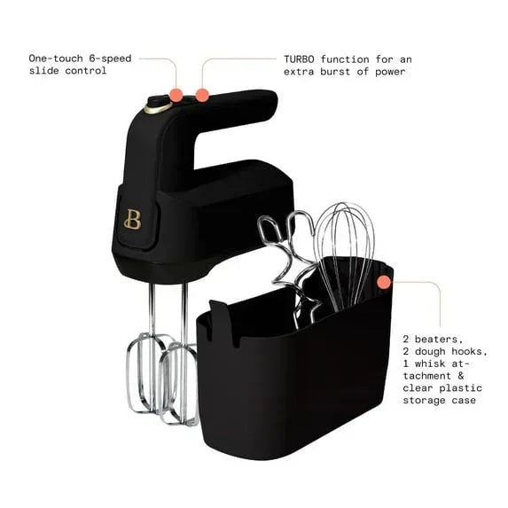 Beautiful 6-Speed Electric Hand Mixer, by Drew Barrymore