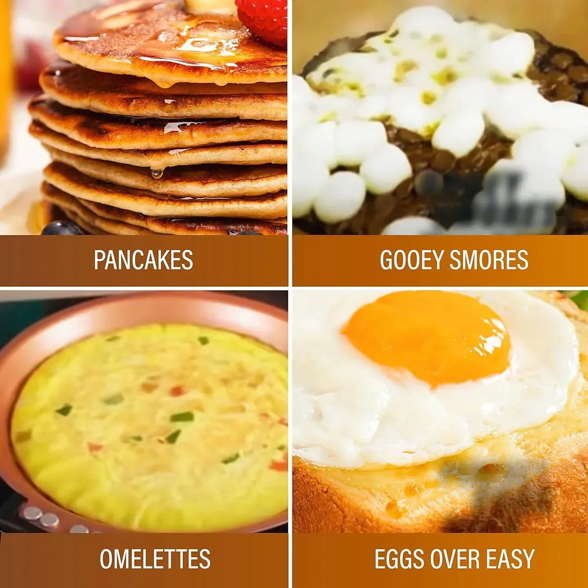 Gotham Steel Mini Pancake Maker Double Sided Pan, Ceramic Double Sided Pan Nonstick, Easy to Flip Pancake Pan, Griddle Pan for Perfect Fluffy Pancakes, Omelette Maker, Pancake Bonanza As Seen on TV