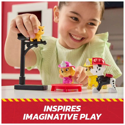 PAW Patrol Fire Rescue Mission Set - Chase, Marshall, Skye, Rubble, Rocky & Zuma Figures for Kids 3+
