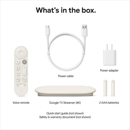 Google TV Streamer 4K - Fast Streaming Entertainment on Your TV with Voice Search Remote - Watch Movies, Shows, Live TV, and Netflix in 4K HDR - Smart Home Control - 32 GB of Storage - Haze
