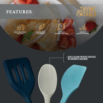 Thyme and Table Silicone Mini Kitchen Utensil Set, 3 pcs