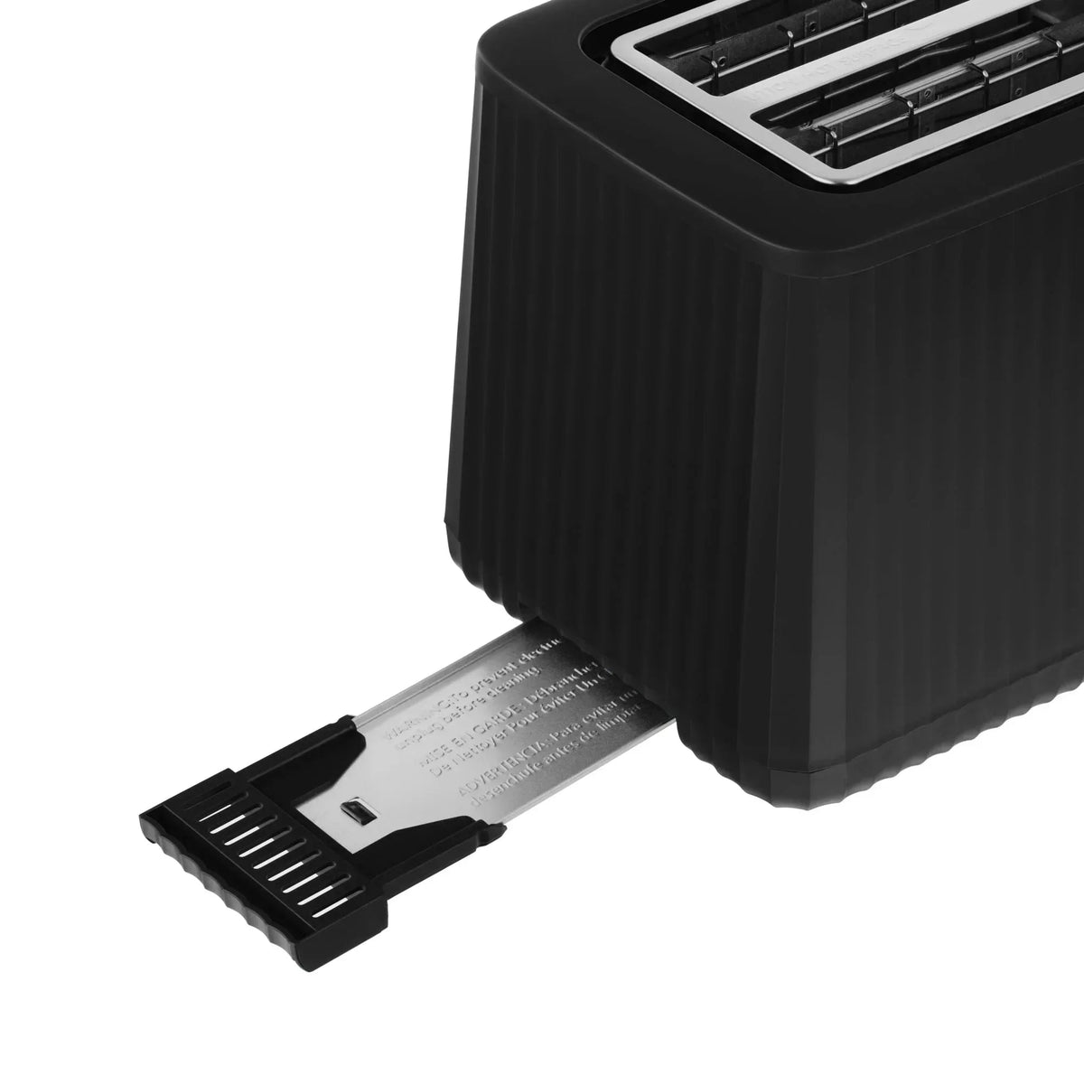 Thyme & Table 2-Slice Toaster, Extra-Wide Slots with Slide-Out Removable Crumb Tray, Slate Grey