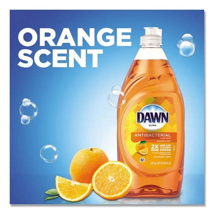 Ultra Antibacterial Dishwashing Liquid, Orange Scent, 28 Oz Bottle | Bundle of 2 Each