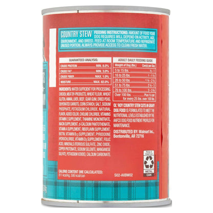 Ol' Roy Country Stew Cuts in Gravy Wet Dog Food, 22 oz