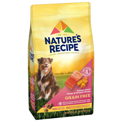 Nature's Recipe Grain Free Salmon, Sweet Potato & Pumpkin Dry Dog Food