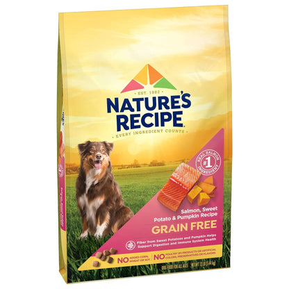 Nature's Recipe Grain Free Salmon, Sweet Potato & Pumpkin Dry Dog Food