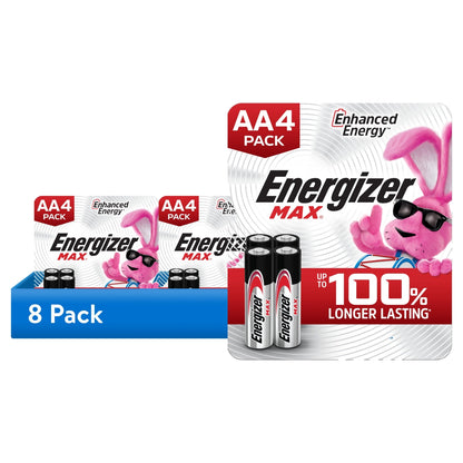 Energizer MAX AA Batteries (8 Pack), Double A Alkaline Batteries
