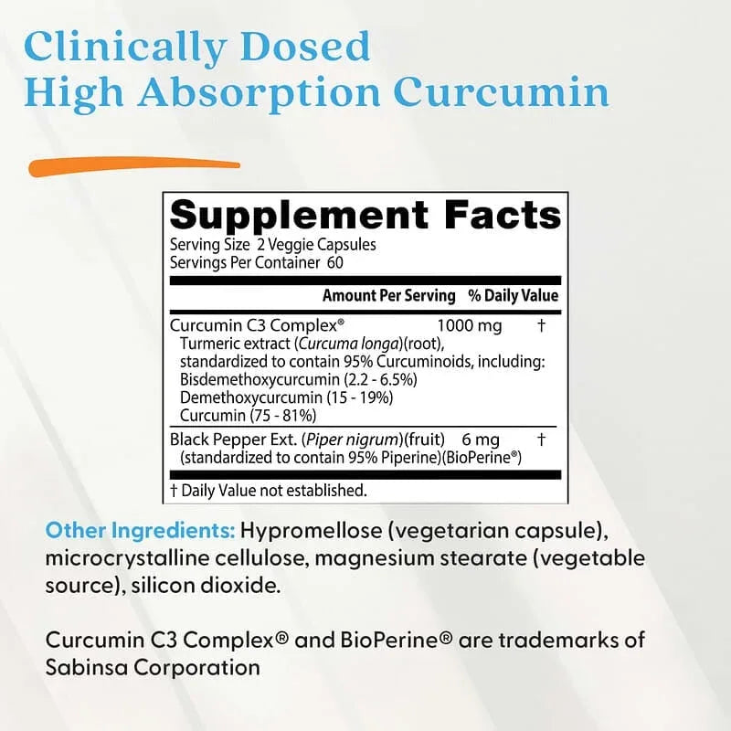 Doctor's Best, High Absorption Curcumin, 120 Veggie Caps