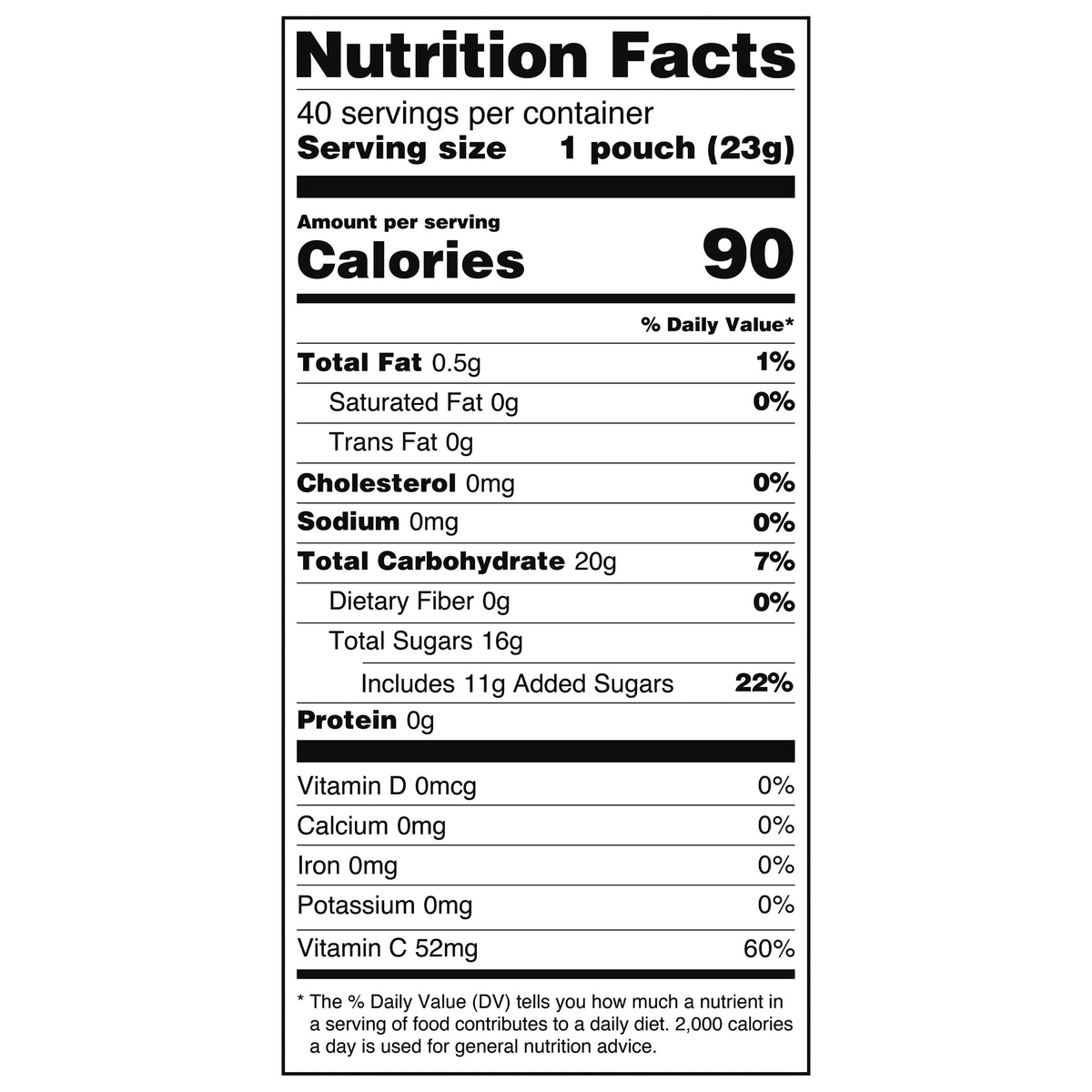 Great Value Fruit Smiles Snacks, Original Flavor, 40 Count
