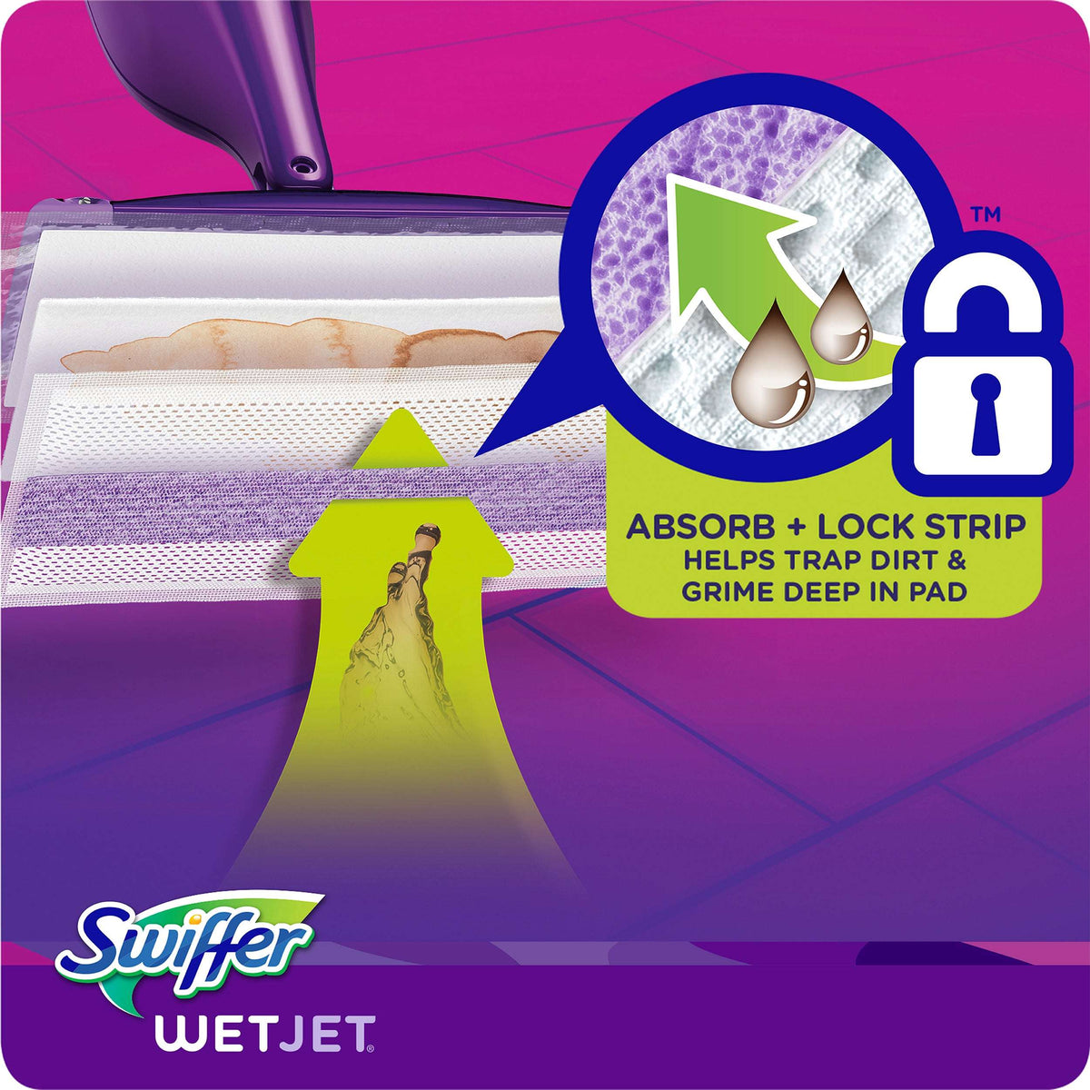 Swiffer Wet Jet Pad Refills, Unscented, 24 Count