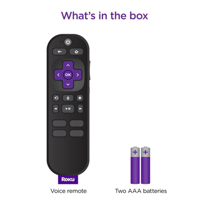 Roku Voice Remote (Official) for Roku Players, Roku Audio, and Roku TV™