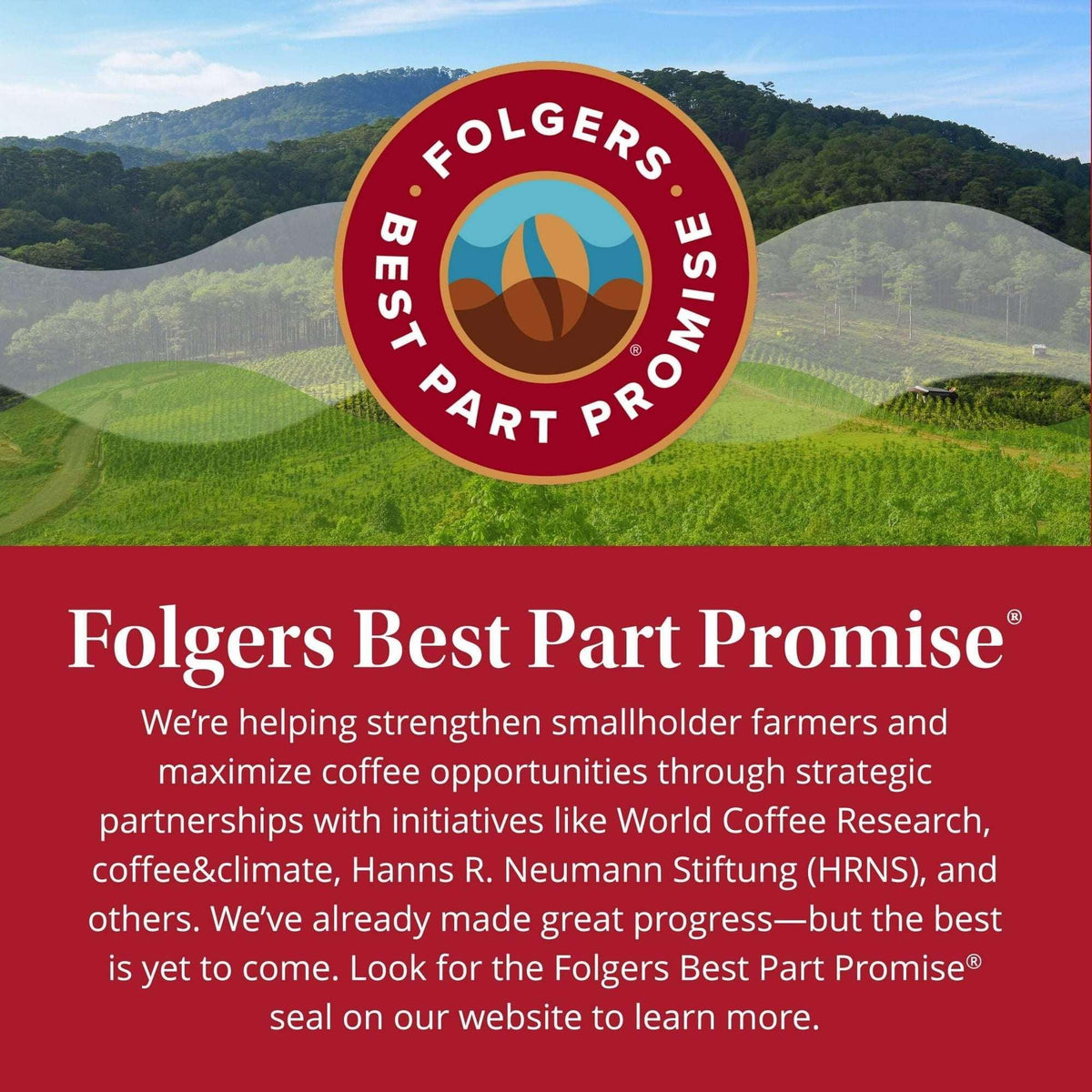 Folgers Classic Roast Ground Coffee, Medium Roast, 25.9 oz Canister