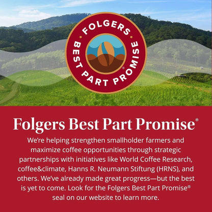 Folgers Classic Roast Ground Coffee, Medium Roast, 25.9 oz Canister