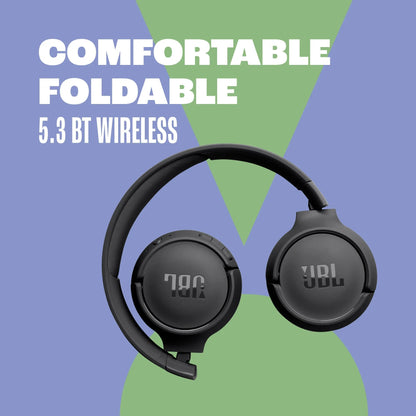 JBL Tune 520BT - Wireless on-ear headphones - Immerse in JBL Pure Bass sound wherever you go. - Black