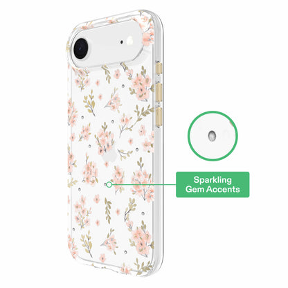 onn Pink Floral with Gems Phone Case for iPhone Air