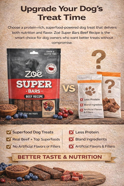 Zoe Super Bars Beef Recipe 2lb Bag