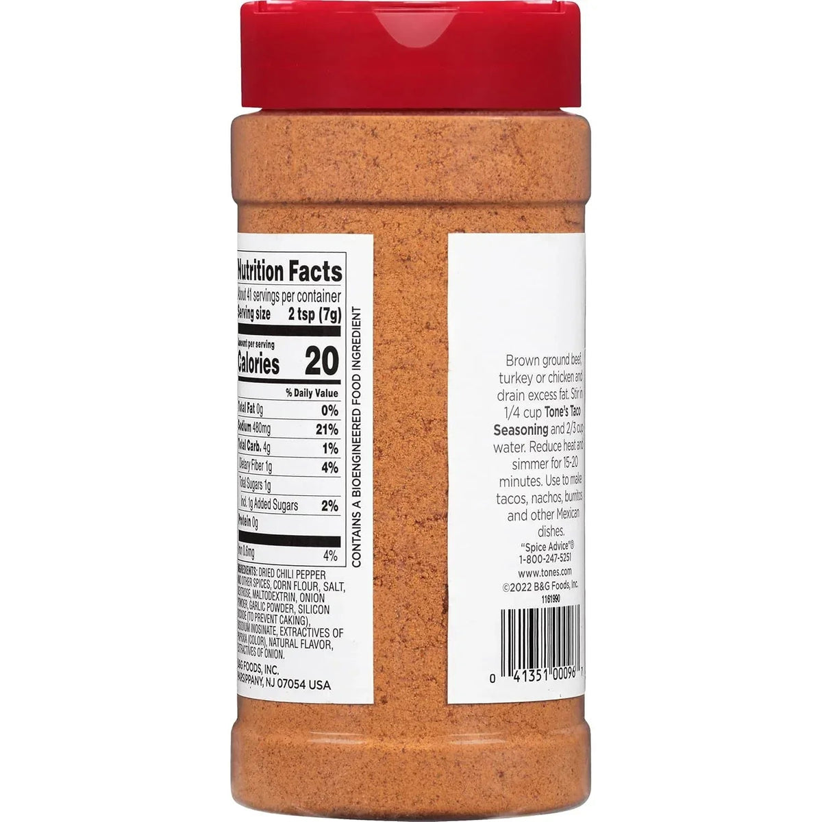 Tone's Taco Seasoning, Assorted Size